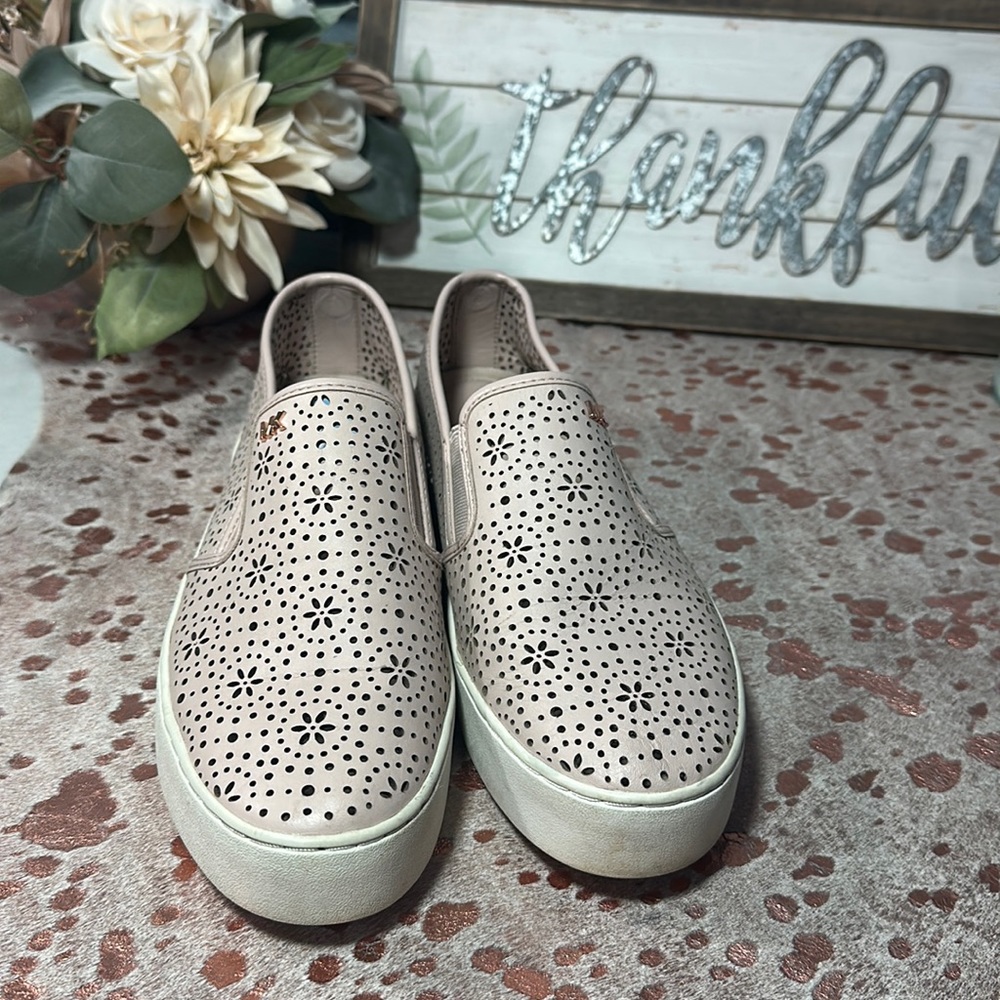 MICHAEL Michael Kors Pink Perforated Slip-On Sneakers